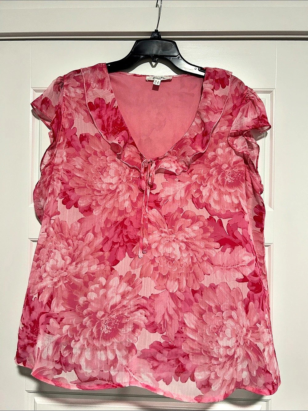Haven & Blair Floral Blouse in Pink Size XL Like New